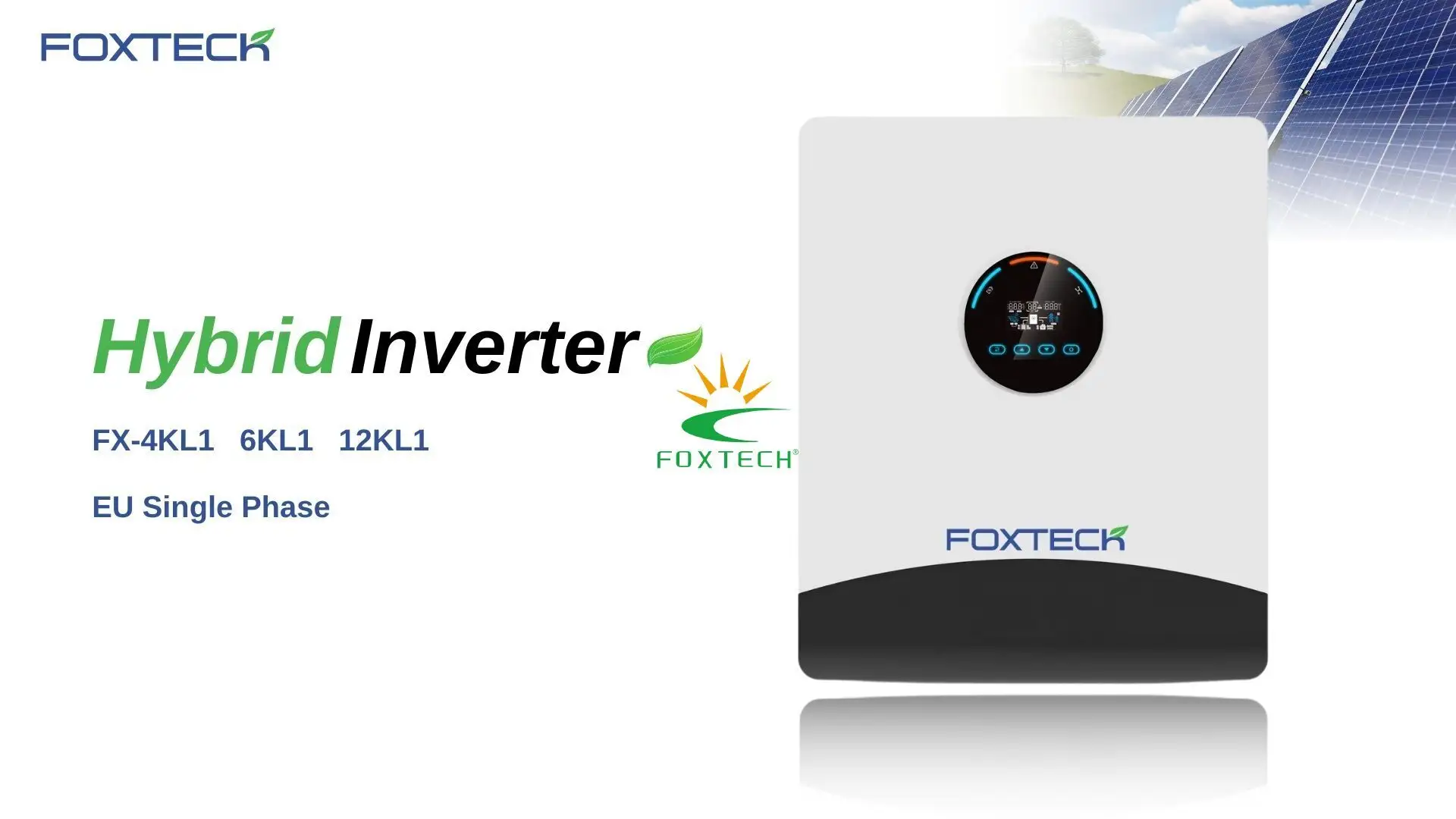Foxtech 4/6/12kw Off-grid Solar Inverter - Industrial Pure Sine EU 1