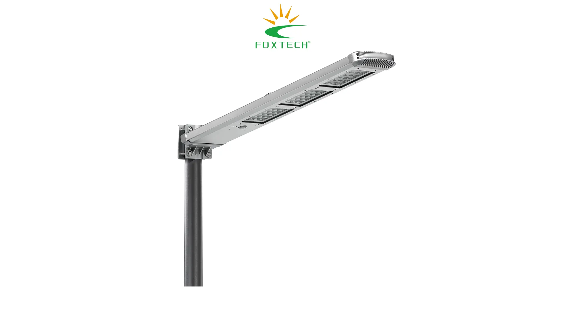 مصباح شارع شمسي ذكي متكامل: إضاءة ثابتة، سهولة التركيب، زاوية واسعة، تبديد حرارة قوي 1