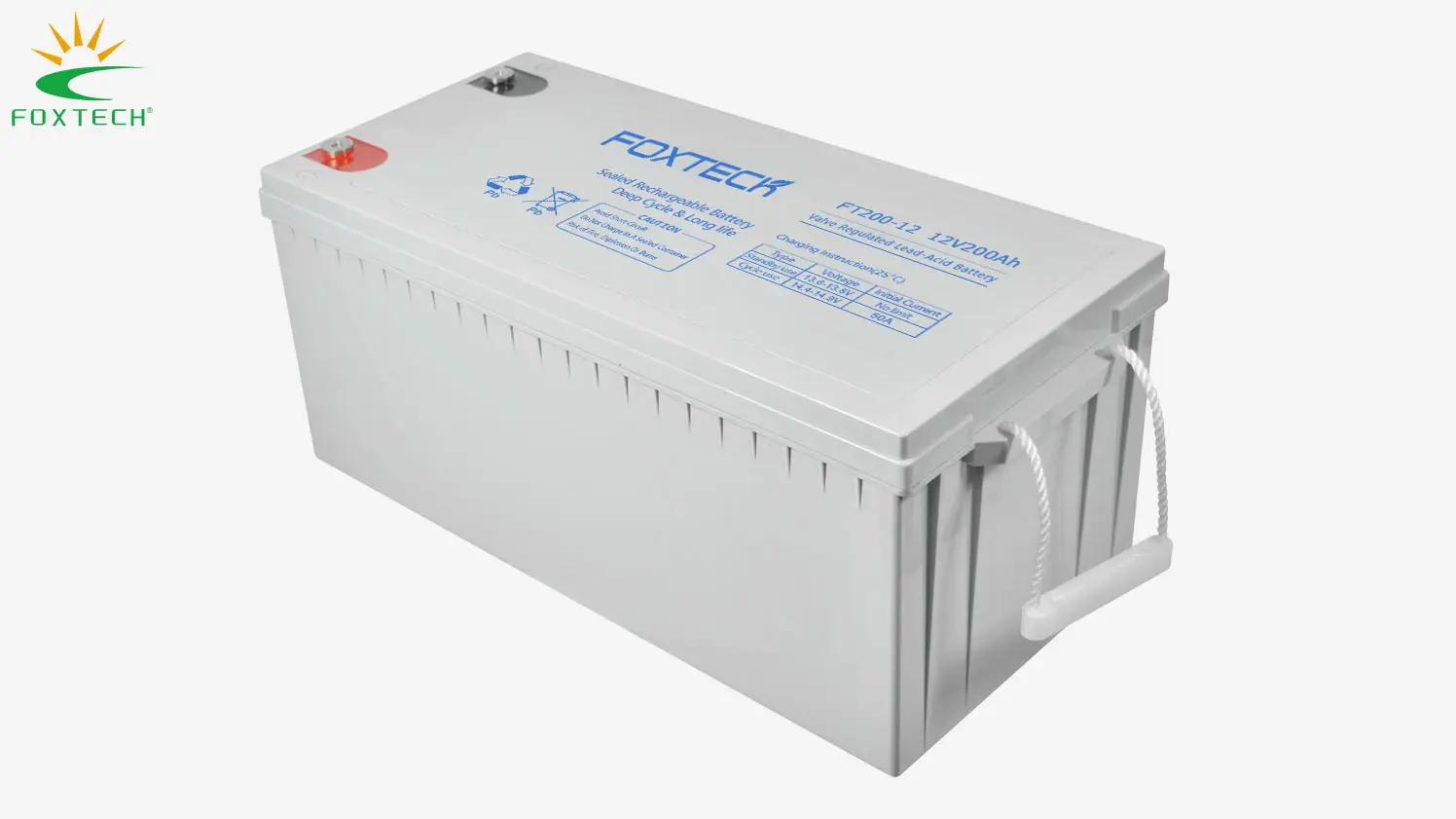 Batterie au plomb-acide scellée à décharge profonde Foxtech 12 V - 200 Ah 1