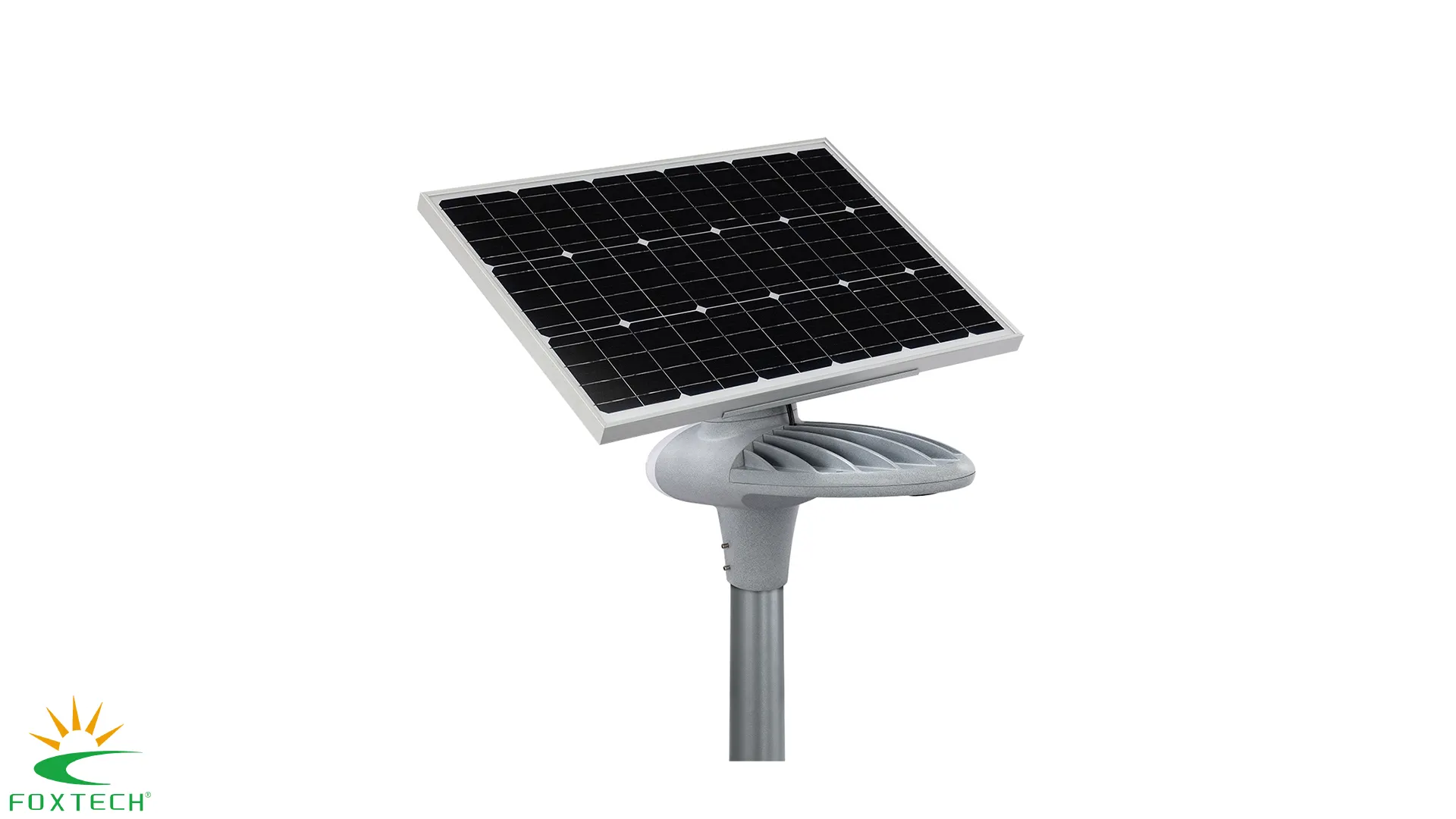 Foxtech Solar-Straßenleuchte: Elegantes Design, Weitwinkelbeleuchtung, einfache Installation 1