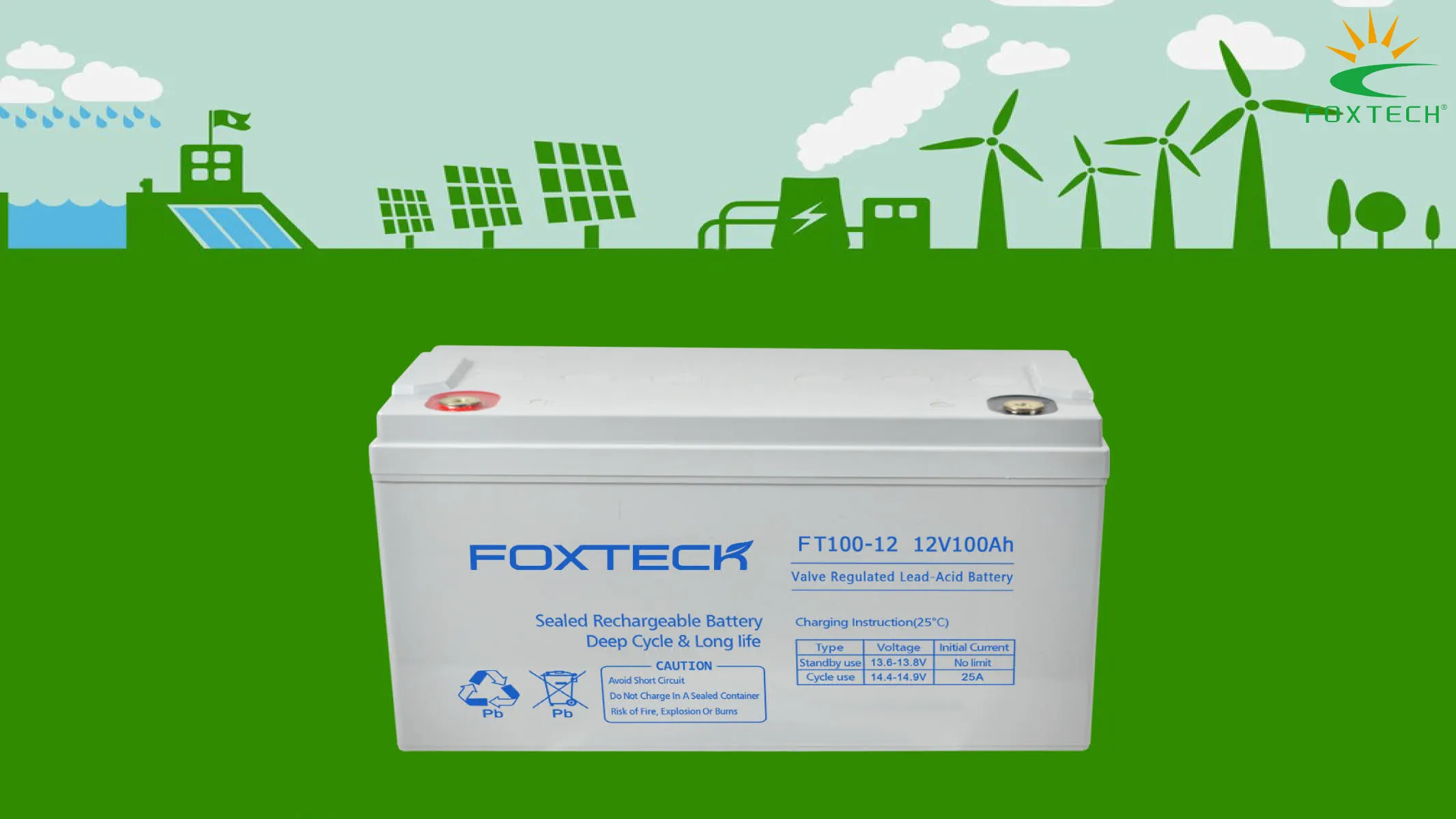 Foxtech Solar Gel Batteries: Reliable Low Temperature Performance 1