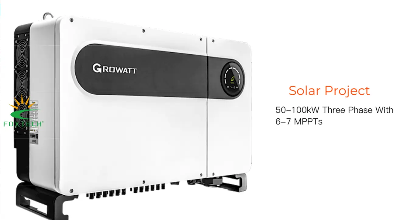 Foxtech Solar 50-100KW Commercial Rooftop Inverter - Chemical Resistant 1