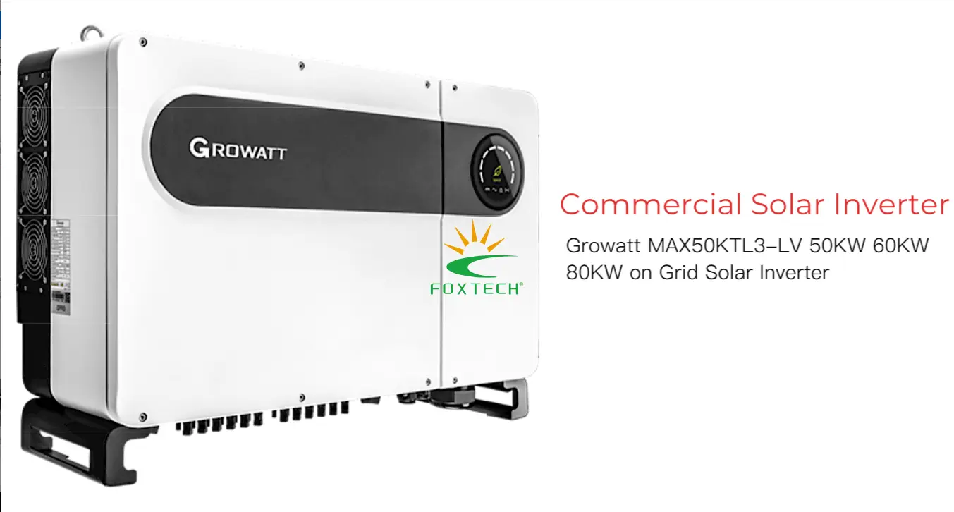 50KW Growatt Max On Grid Solar Inverter - Commercial Solution 1