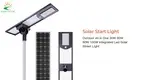 Foxtech 100W Integrated Solar Street Light - High Brightness, Wide Angle, Remote Control, Long Lifespan 1