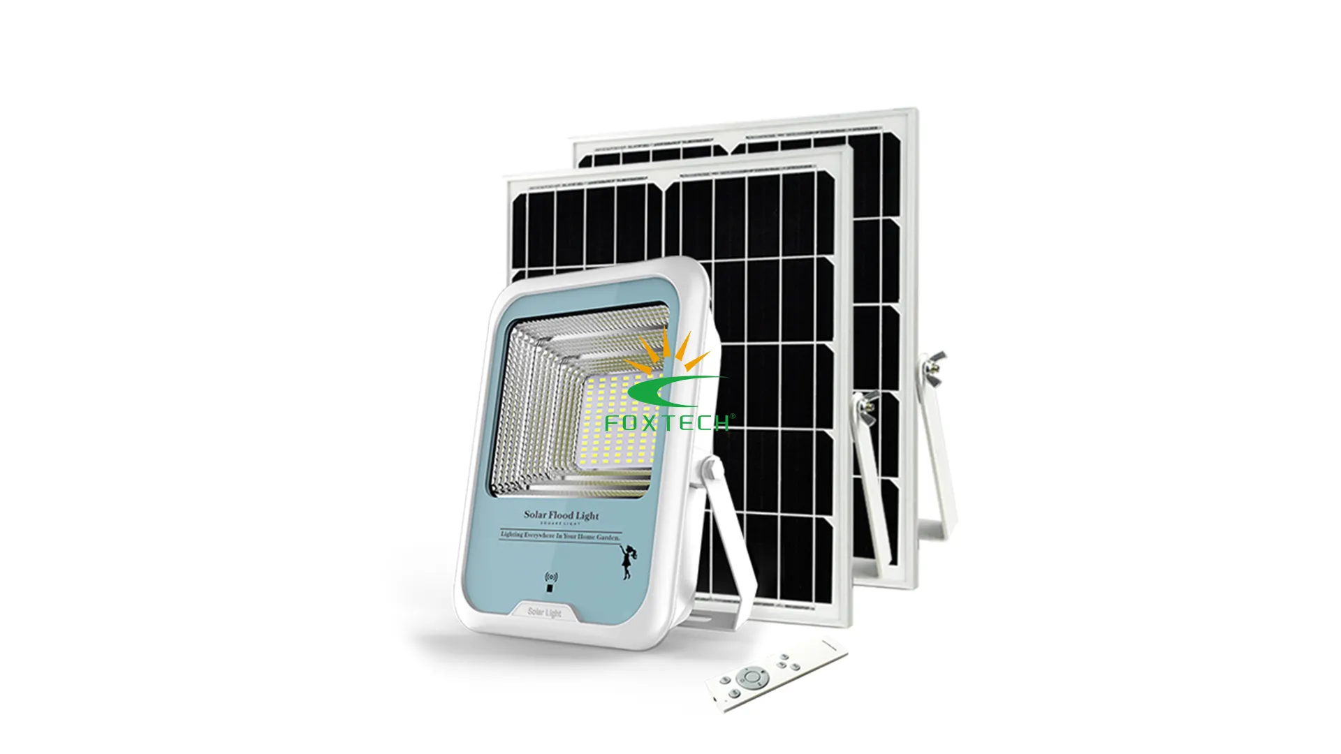 Smart Solar Flood Light with 7 Modes & High Efficiency Panels 1