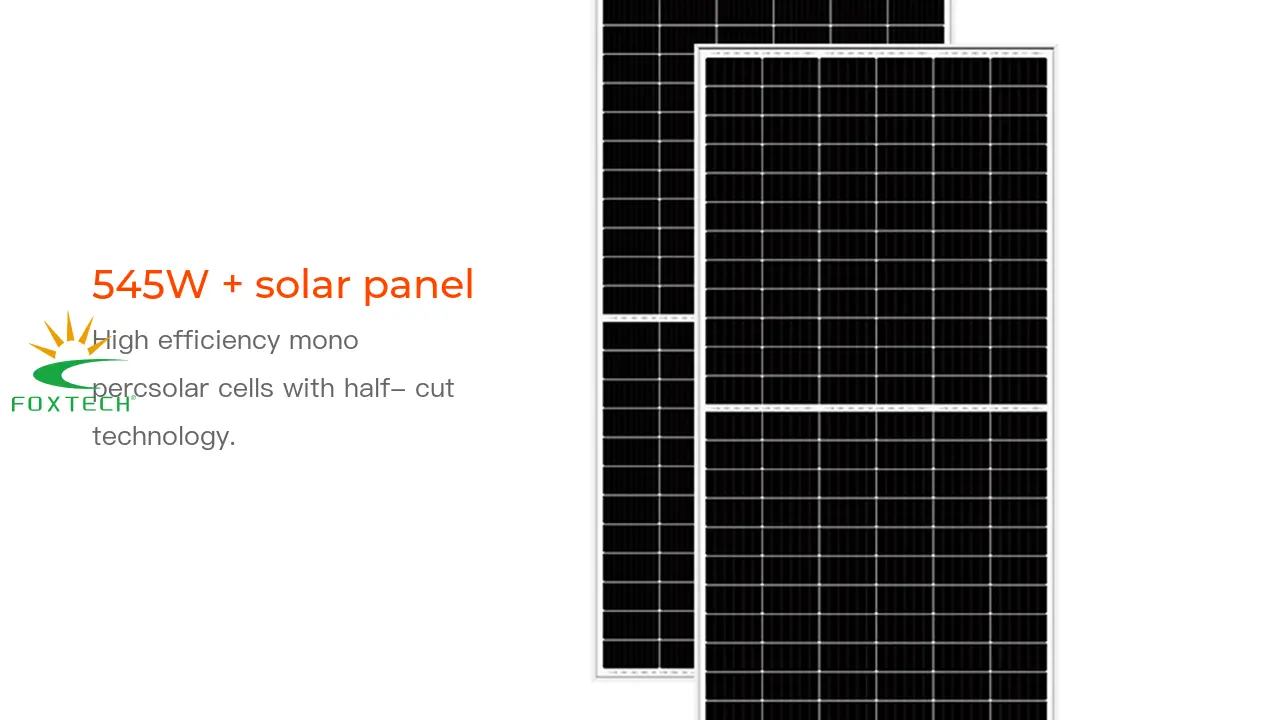 مصنعو ألواح الطاقة الشمسية أحادية البلورة عالية الكفاءة والمصممة حسب الطلب - فوكستك إنرجي 1