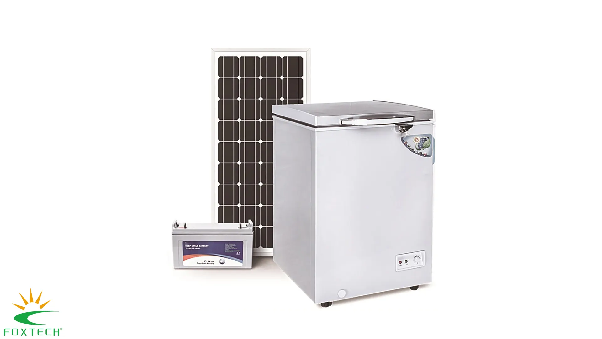 Solar Chest Refrigerator: Three Charging Modes, Easy Installation, Energy Saving 1