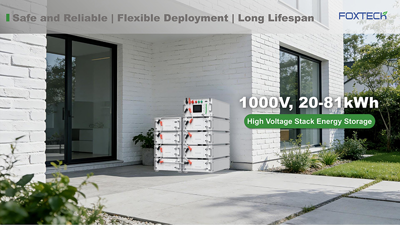 Foxtech 20-81kWh High Voltage Stacking Energy Systems 100Ah HV LiFePO4 Battery DIY Kit 2