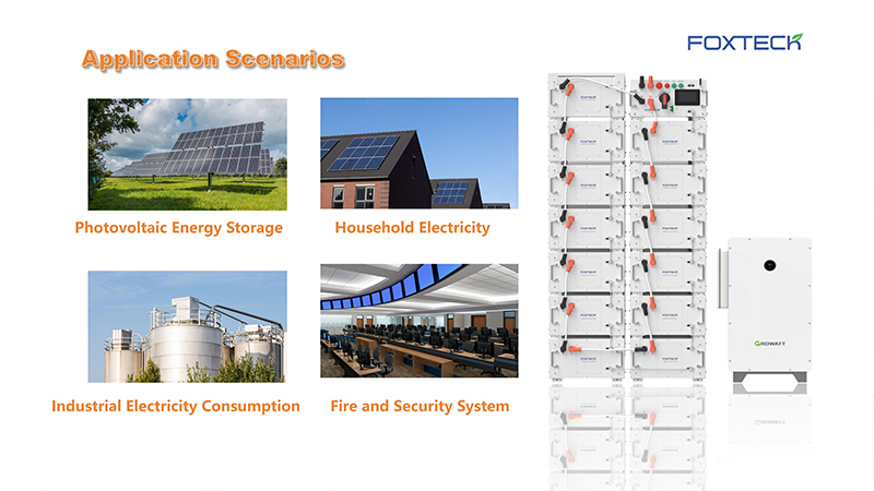 Foxtech 64-166.4kWh 1000V Mataas na Boltahe na Stackable Residential Battery System A-Grade LiFePO4 na Baterya para sa bahay 7