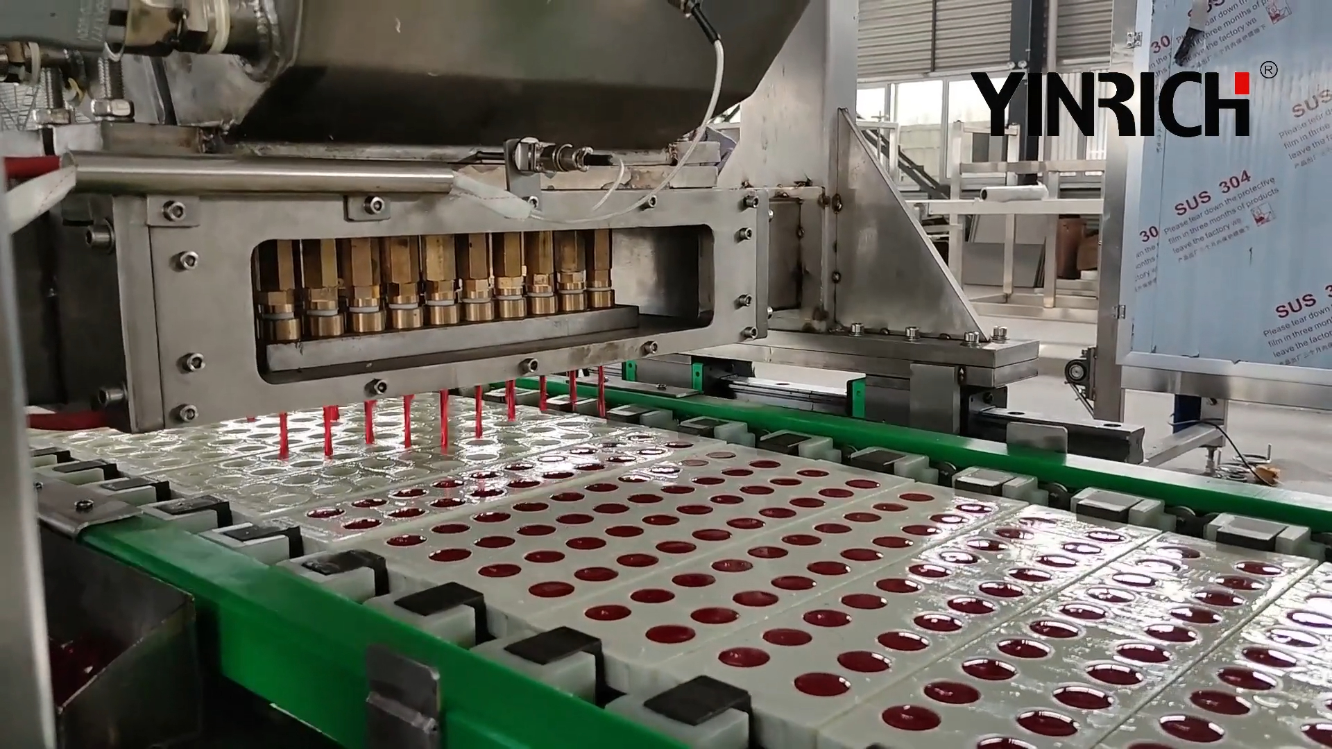 Yinrich GDQ150 Starchless Jelly Candy Depositing Line For Silicon Mould 4