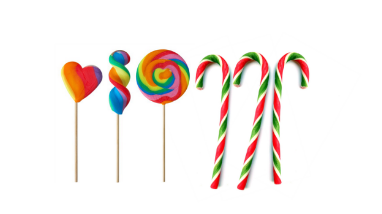 Crutch lollipop machine