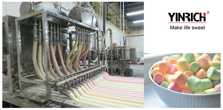 Výrobná linka JEM50 (50~100 kg/h) na extrudovaný a nanesený marshmallow (2 v 1) 2