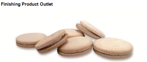 La màquina JXJ1000 s'utilitza per fer pastissos farcits de malví recoberts de xocolata 6