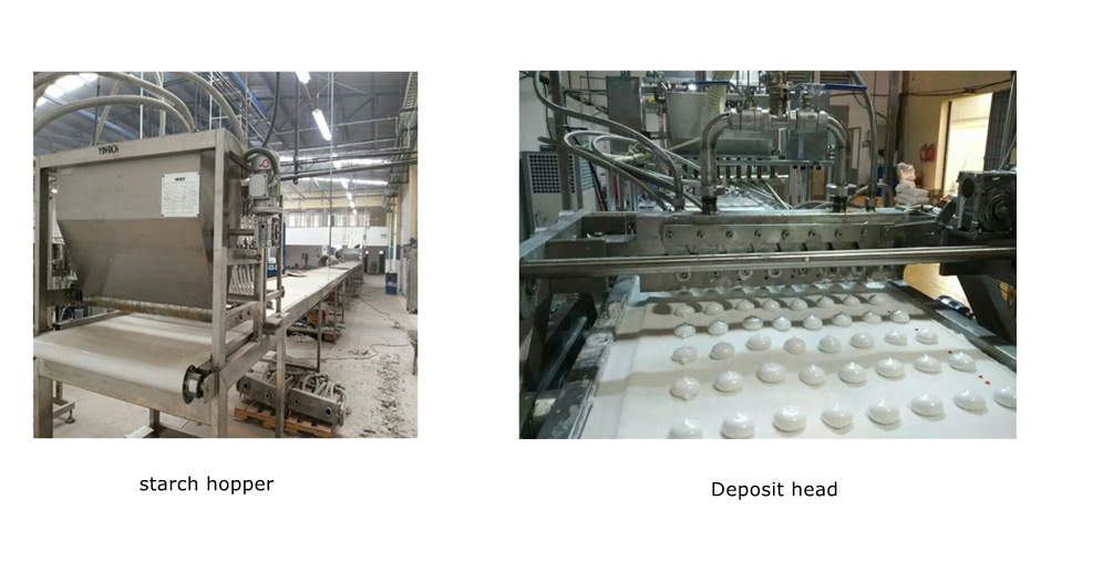JZM200 (120~150kg/h) deposited marshmallow line 1