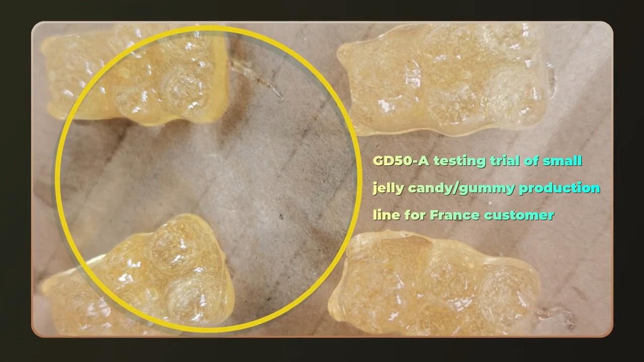China GD50 Small Jelly Candy /Gummy Production Line for France Customer manufacturers - Yinrich Technology 1