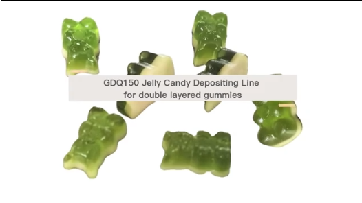 GDQ150 Jelly Candy Depositing Line for double layered gummies 2