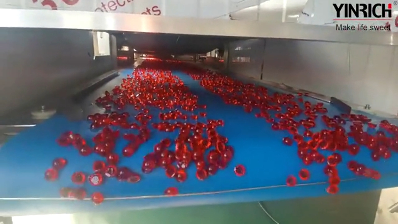 Professional Half ball shape jelly candy depositing line supplier manufacturers 1