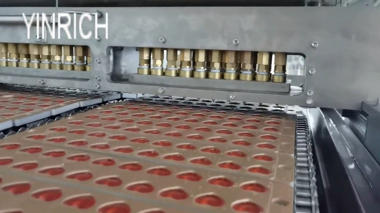 GDQ300 -A testing trial of jelly candy depositing line for Hungary customer 2