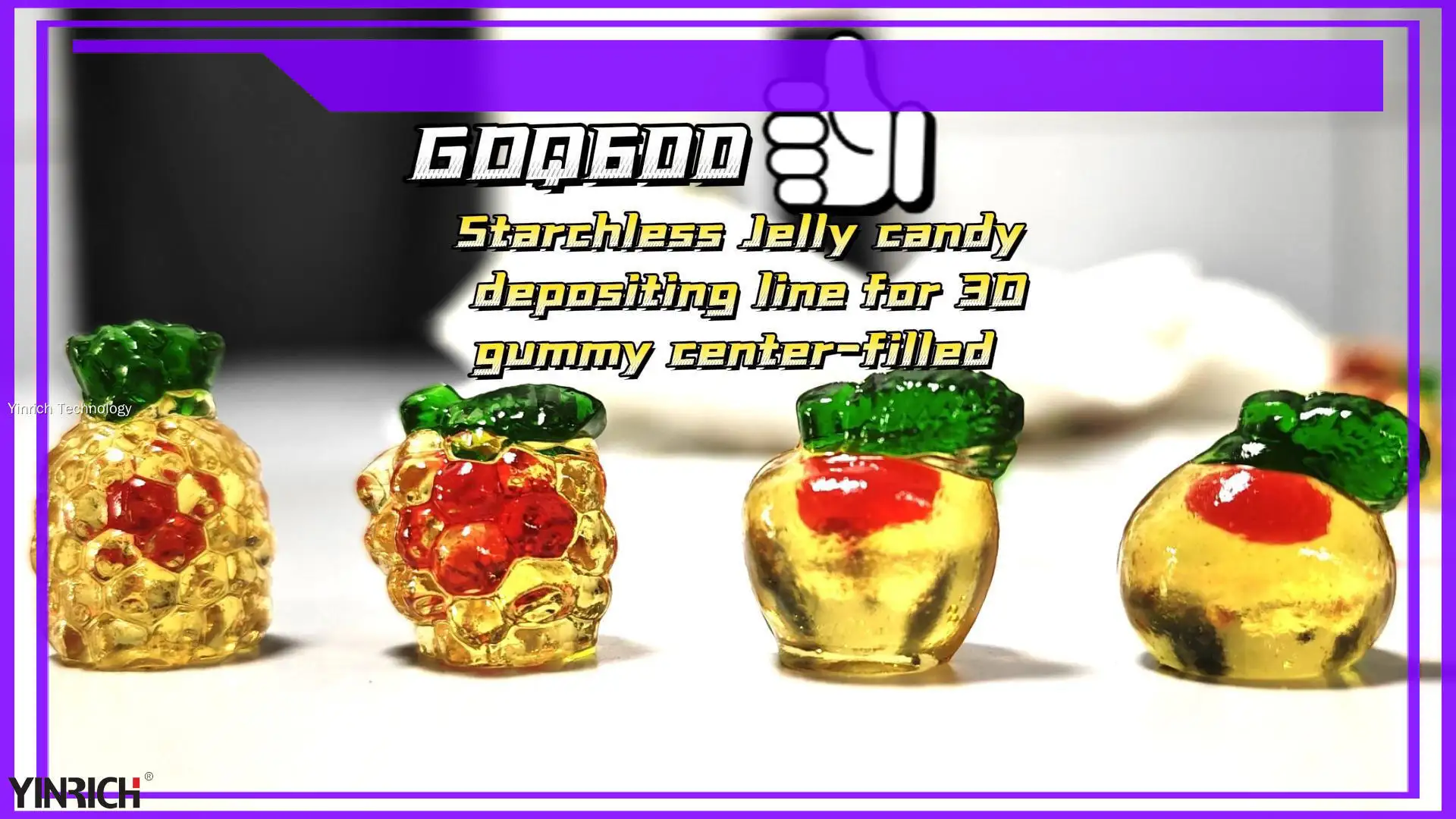 Hiersteller vu personaliséierte Jelly Candy-Produktiounslinnen Hiersteller | Yinrich Technologie 1