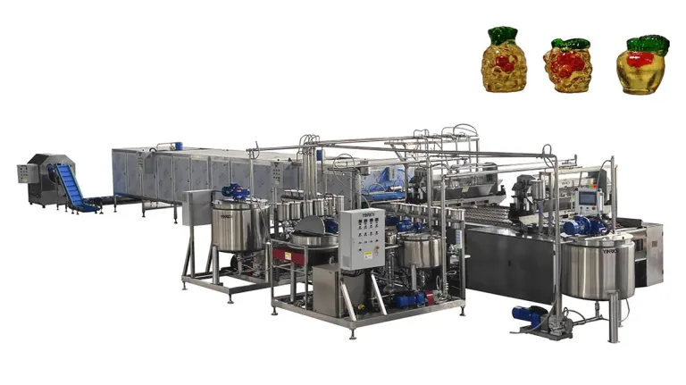  GDQ600 အလယ်ဗဟိုတွင် ဂျယ်လီသကြားလုံးများ ထည့်သွင်းသည့်လိုင်း