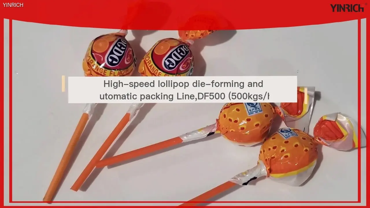 Jalur Produksi Lollipop 3D Otomatis DF500 Kacepetan Luhur 500kg/jam 1
