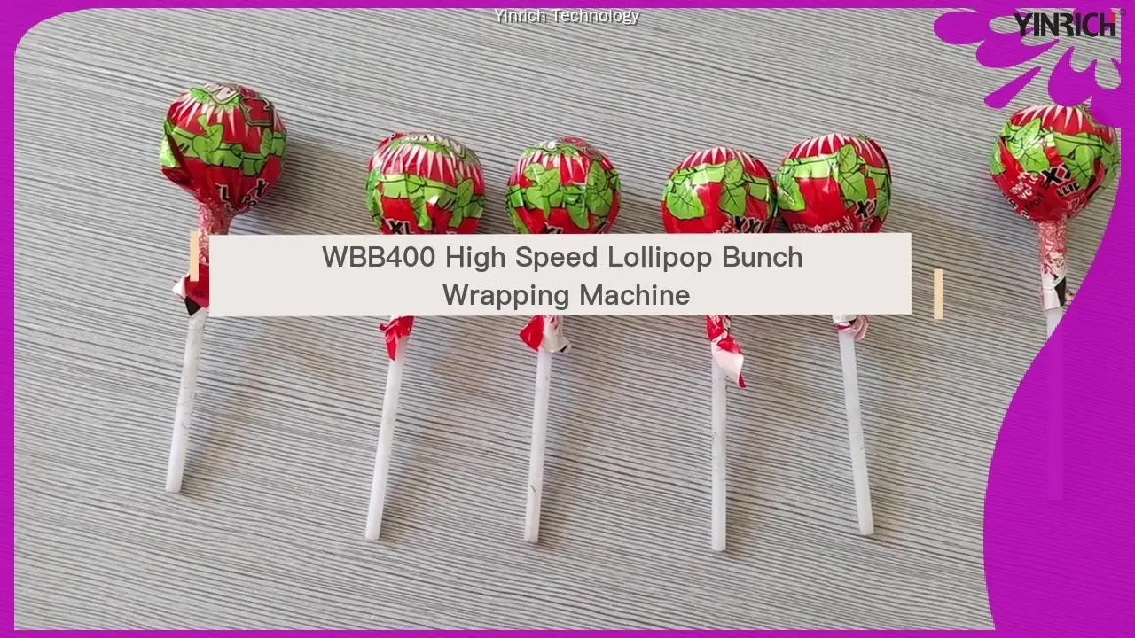 Mesin Bungkus Lollipop Bunch WBB400 Kacepetan Luhur pikeun Bungkusan anu Éfisién 1