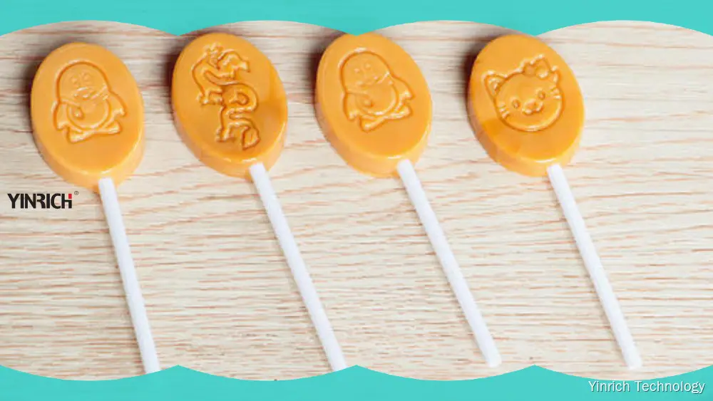 Mesin Bungkus Lollipop Otomatis Datar kalayan Kontrol PLC sareng Pangaturan Kagancangan 1