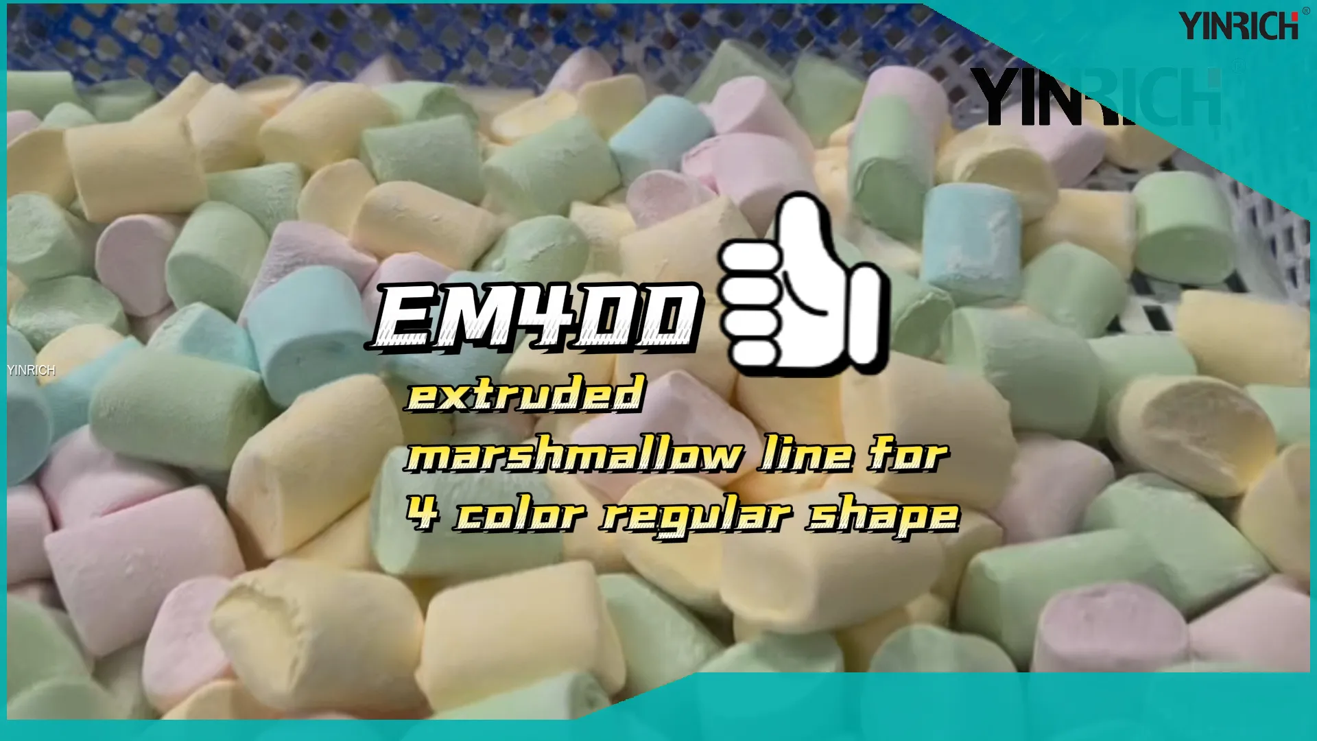 EM400型全自動四色棉花糖擠出生產線，適用於大規模生產 1