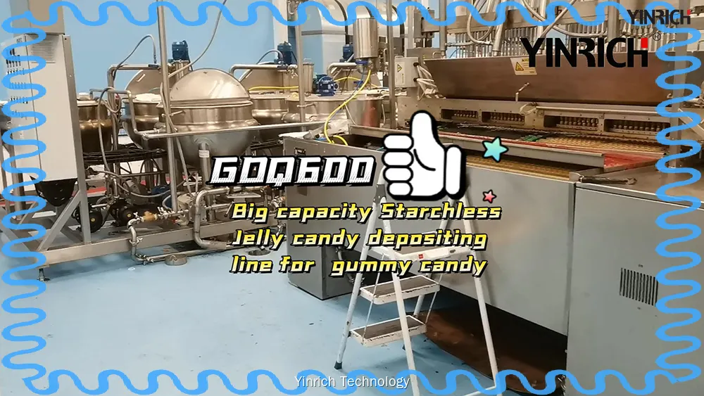 Mesin Pembuat Jelly Bean Kapasitas Tinggi – Jalur Permen Lemes 500kg/jam 1