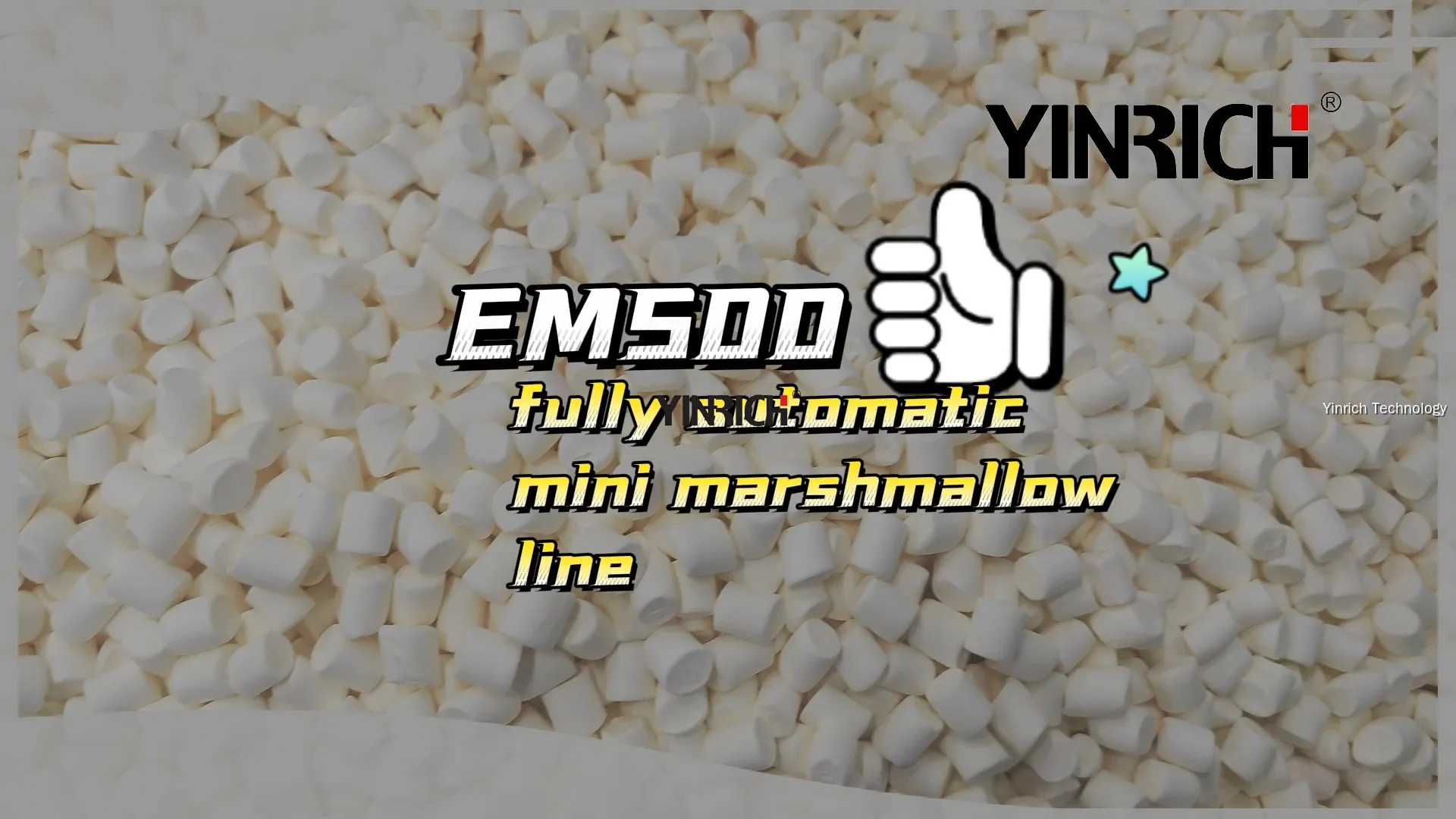 高產能 EM500 迷你三色棉花糖擠出生產線 – 500 公斤/小時 1