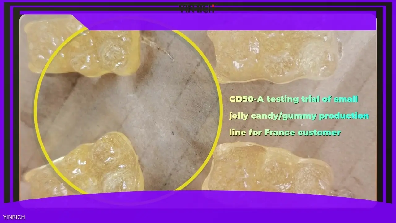 GD50 Small Jelly Candy Depositor Machine – Economical, Fully Automatic Line 1