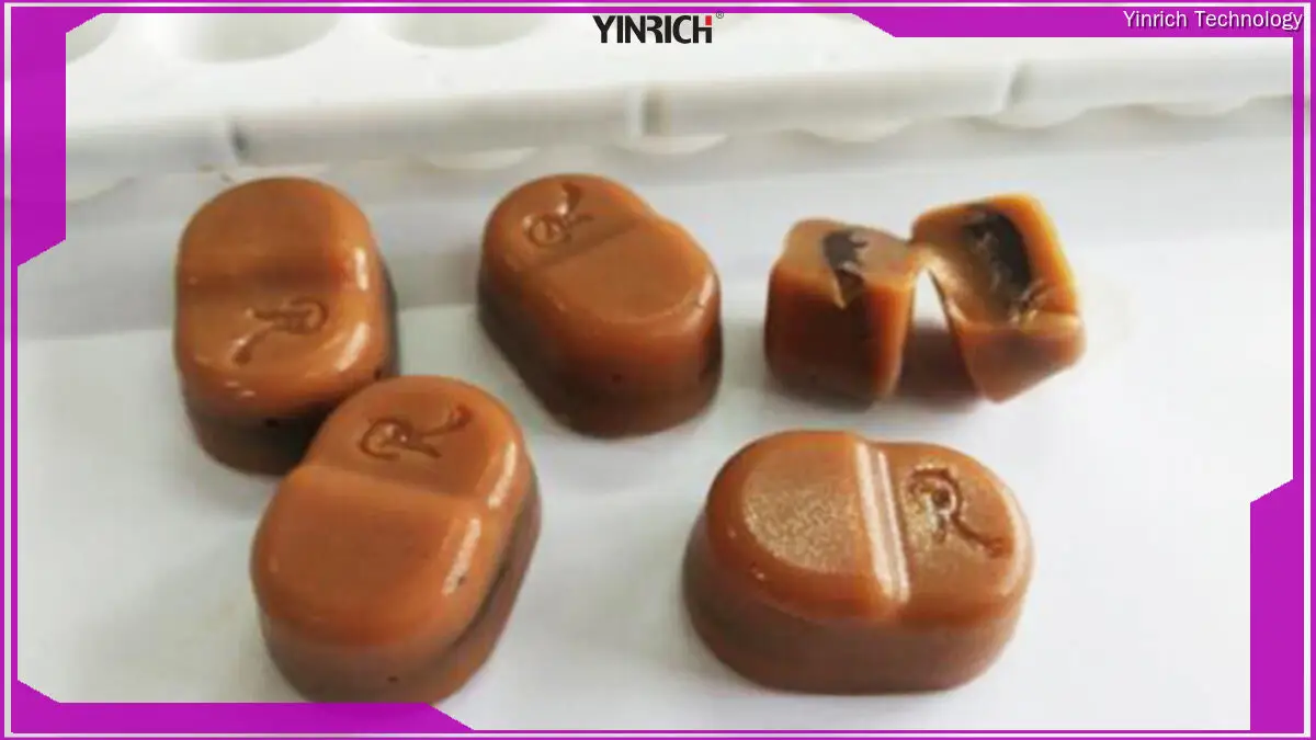 Stroj na nanášanie karamelu YINRICH – PLC riadenie, viacfarebný a plniaci 1