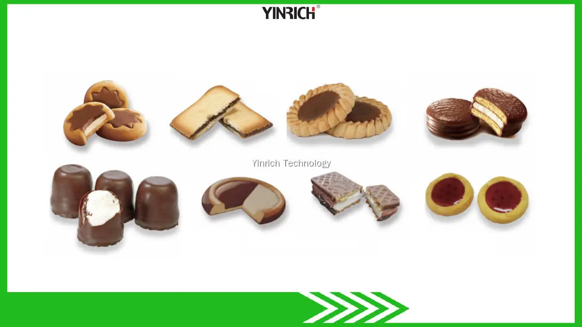 Deposan Biskuit Sandwich JXJ Kacepetan Luhur pikeun Jeli, Krim &amp; Toffee 1