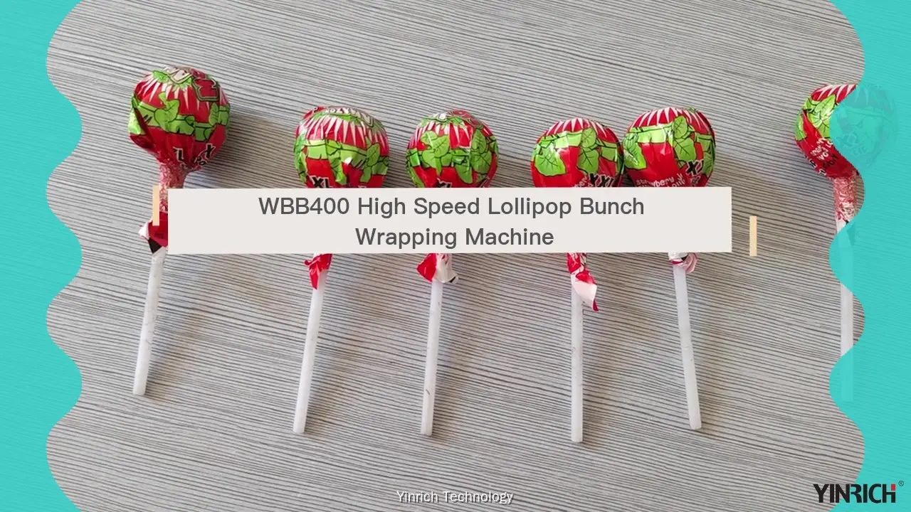 WBB400 High-Speed Small Lollipop Wrapping Machine with Servo Feeding 1