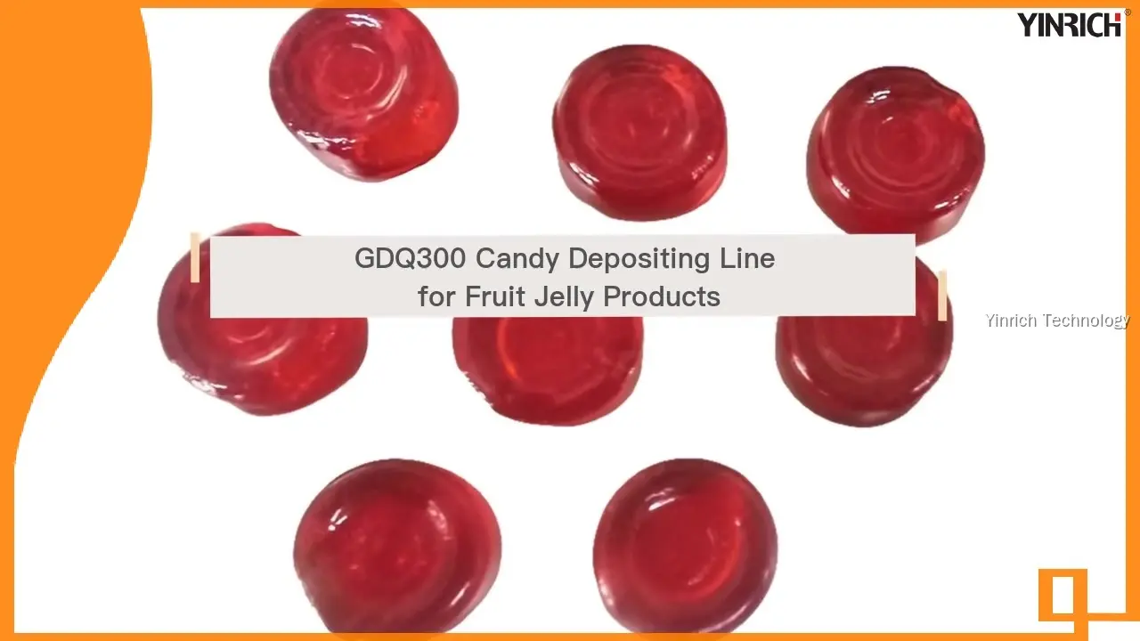 GDQ300 果凍糖果澆註生產線，適用於明膠、果膠和 3D 果凍 1