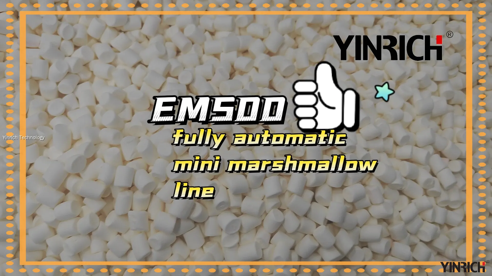 EM500 高產能自動化迷你棉花糖生產線（500公斤/小時） 1