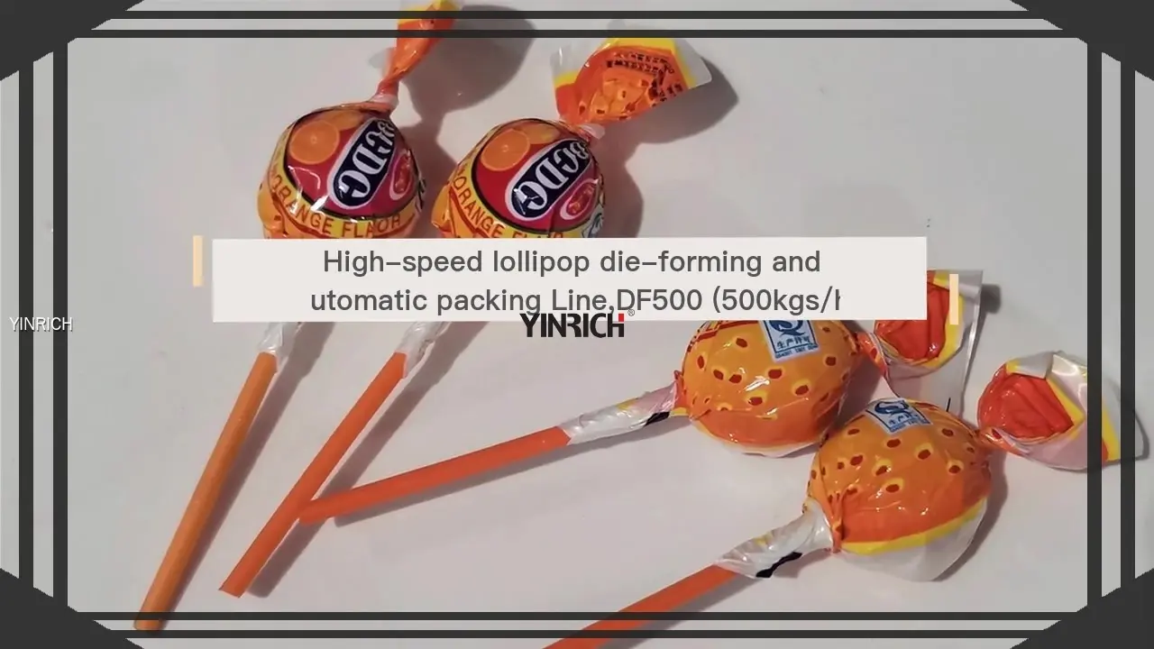 Jalur Lollipop DF500 Kacepetan Luhur – 500kg/jam, Pembentukan &amp; Pengepakan 3D Otomatis 1