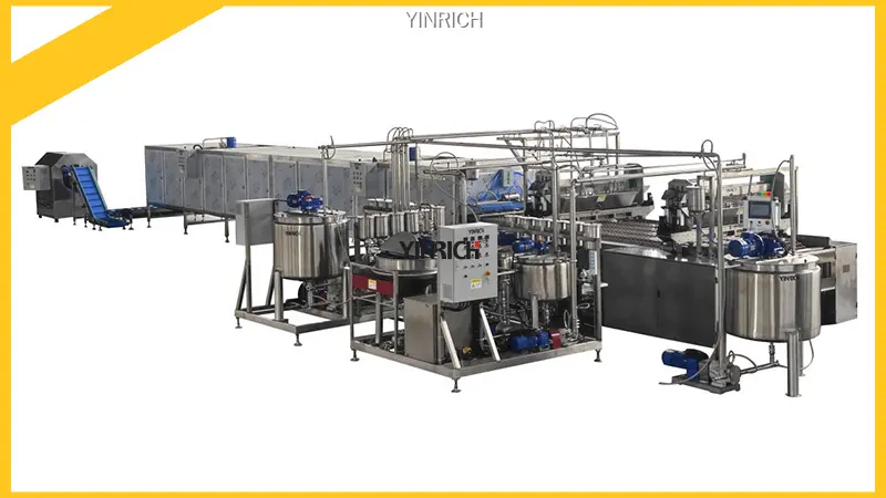 果凍糖澆註生產線：產能500-600公斤/小時 1