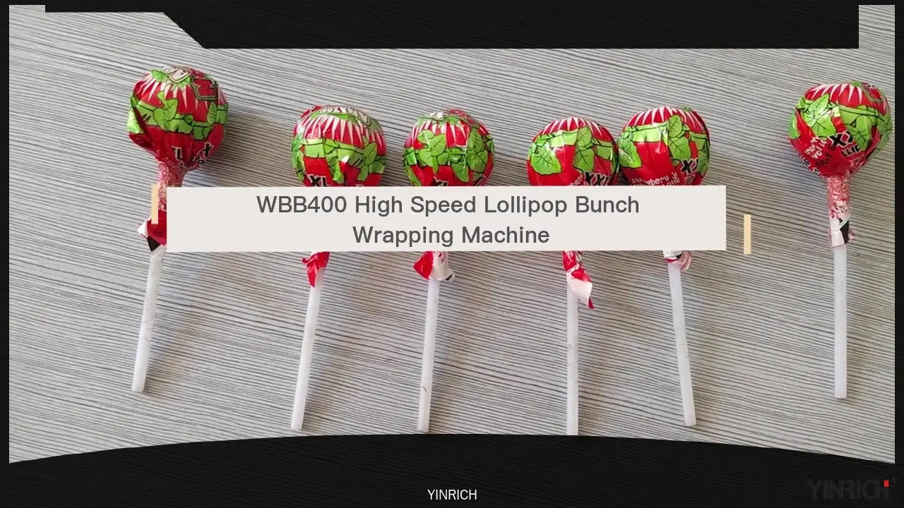 High-Speed Lollipop Bunch Wrapping Machine for Flat Lollipops 1