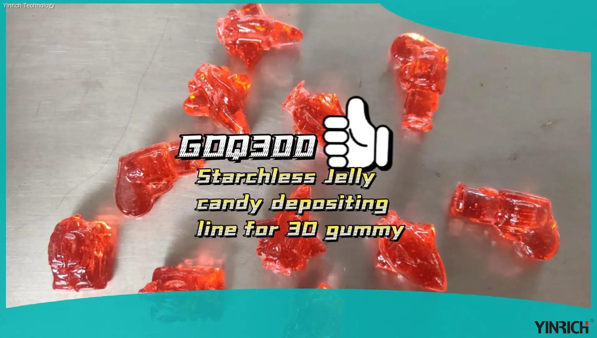 高品質果凍糖生產線出售 - GDQ300 果凍糖澆註生產線 1