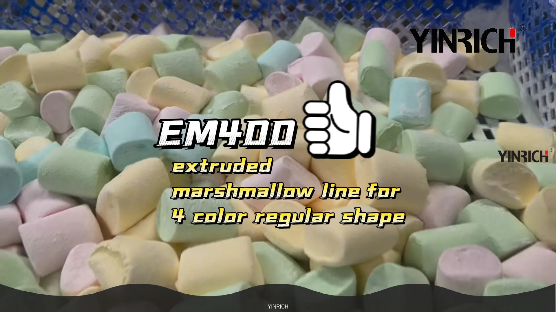 YINRICH EM400 ਐਕਸਟਰੂਡਡ ਮਾਰਸ਼ਮੈਲੋ ਲਾਈਨ: ਆਸਾਨੀ ਨਾਲ ਵਾਈਬ੍ਰੈਂਟ ਮਾਰਸ਼ਮੈਲੋ ਬਣਾਓ 1