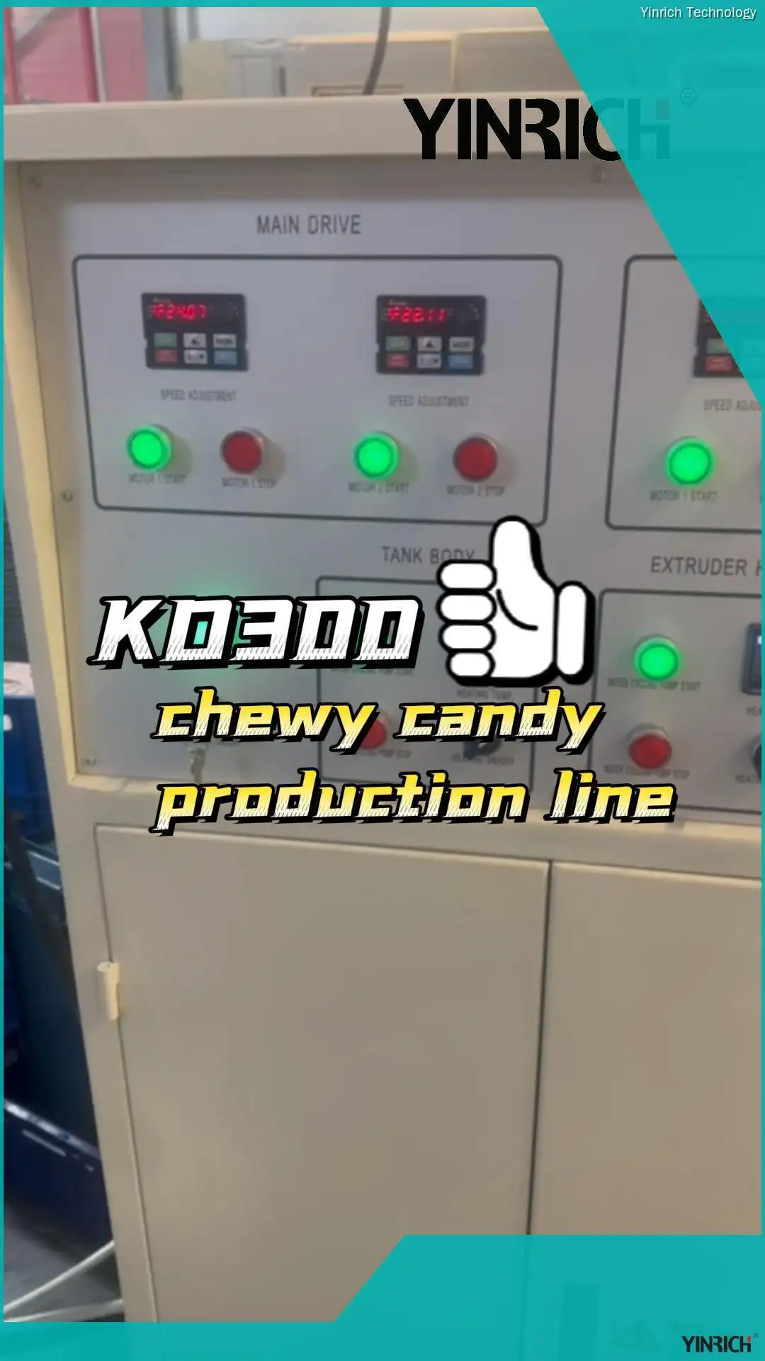 Jalur Produksi Permen Lemes Yinrich nganggo Mesin Bungkus Permen Kenyal 1