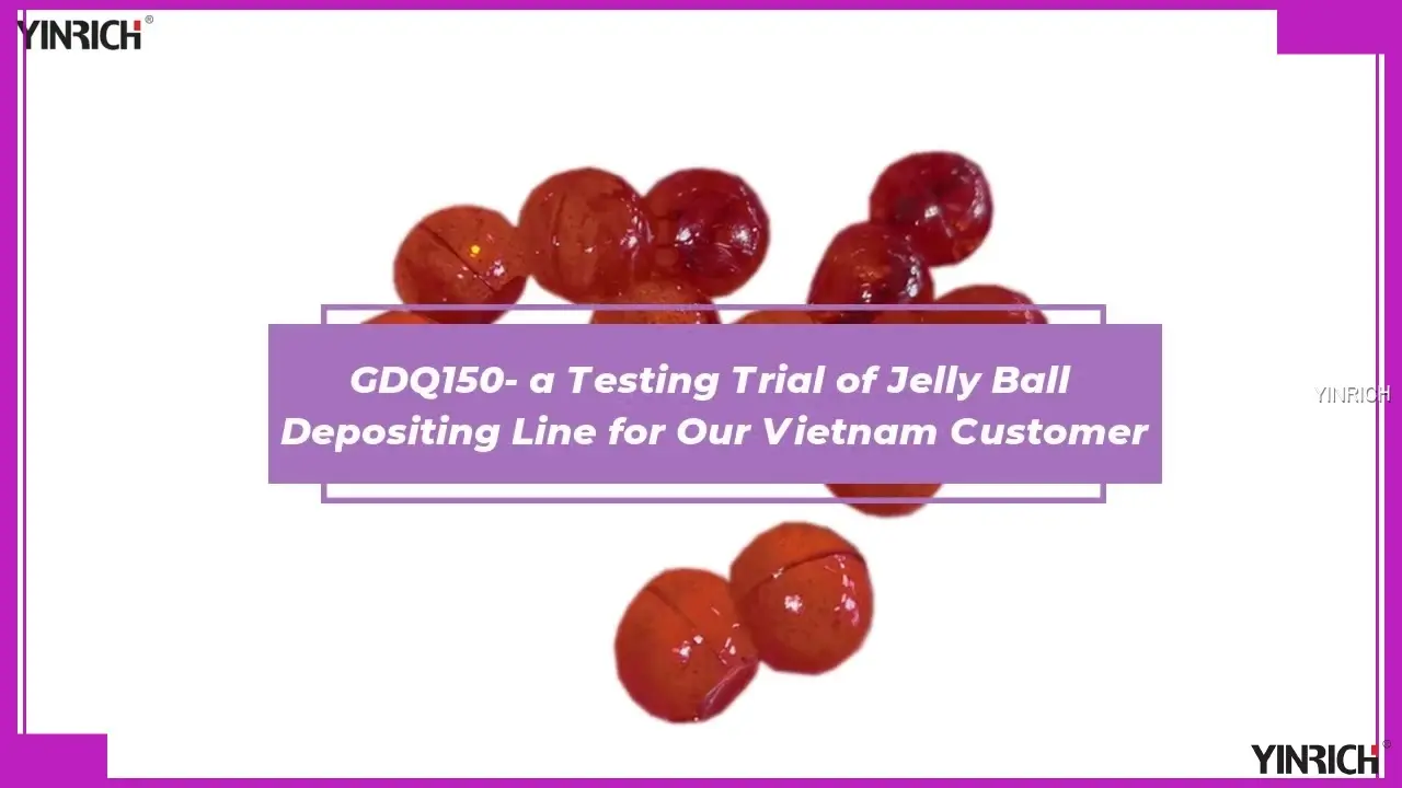 Jalur Deposit Permen Yinrich Jelly - Cetakan Khusus, 150kg/jam, Beurat Maks. 15g 1