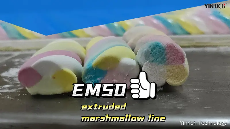 YINRICH Small Capacity Marshmallow Machine: 50-100kg/hr, Multiple Flavors and Colors 1