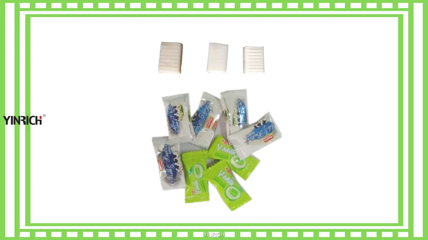 Производствена линия за дъвчащи бонбони: KD300 с опаковане тип „изрязани и възглавнички“ 1