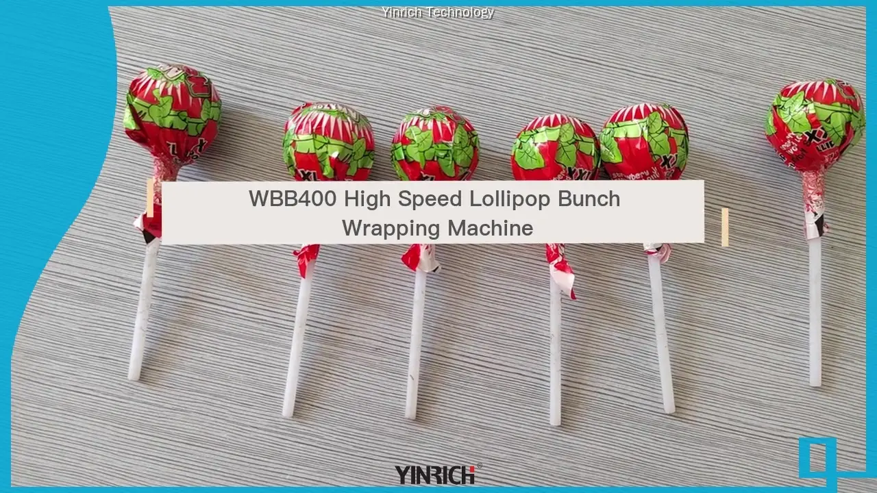 Yinrich WBB400 Lollipop Bunch Wrapping Machine. 1