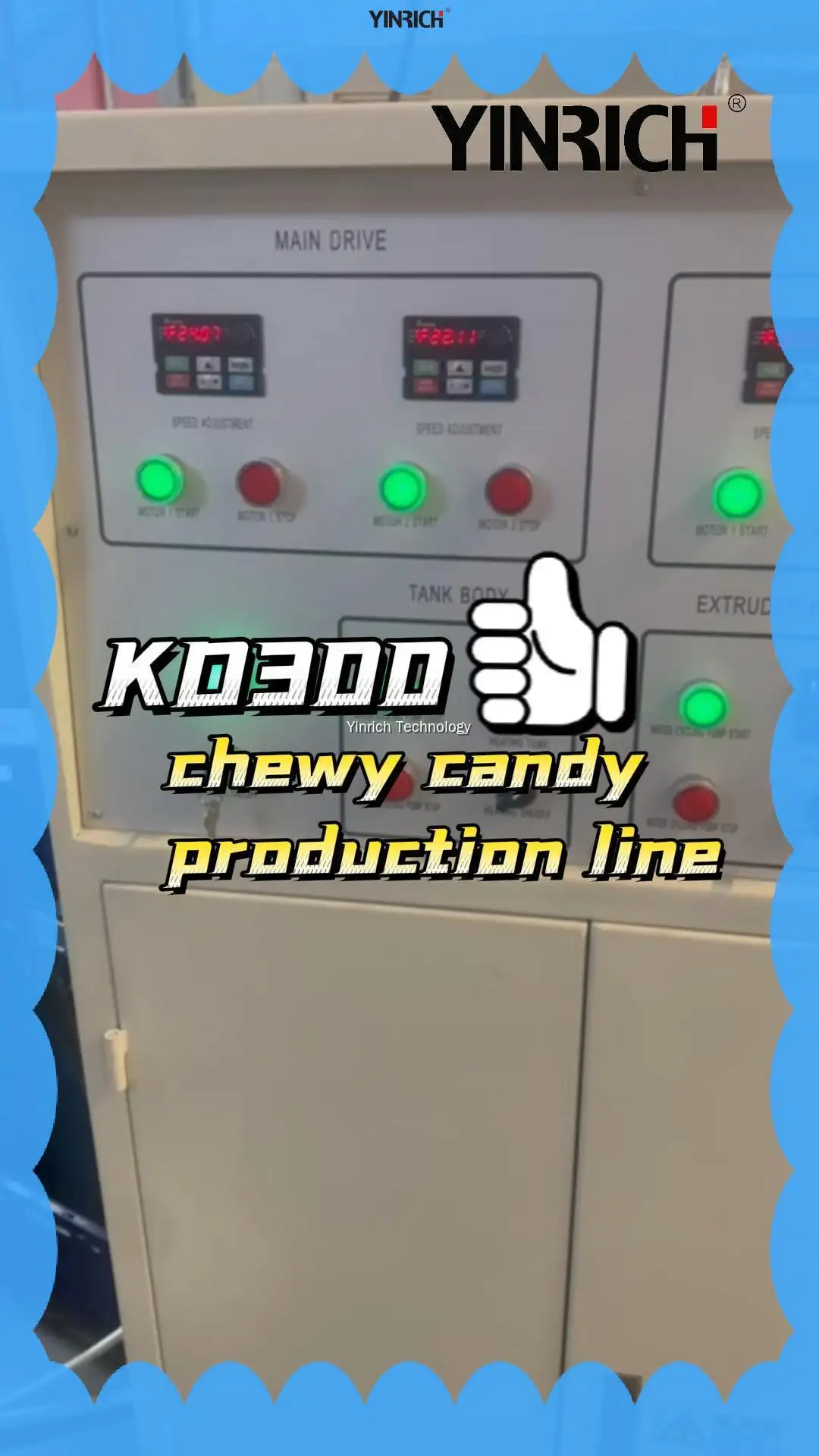 Jalur Produksi Permen Lemes Yinrich nganggo Mesin Pemotong &amp; Pembungkus Permen Kenyal 1