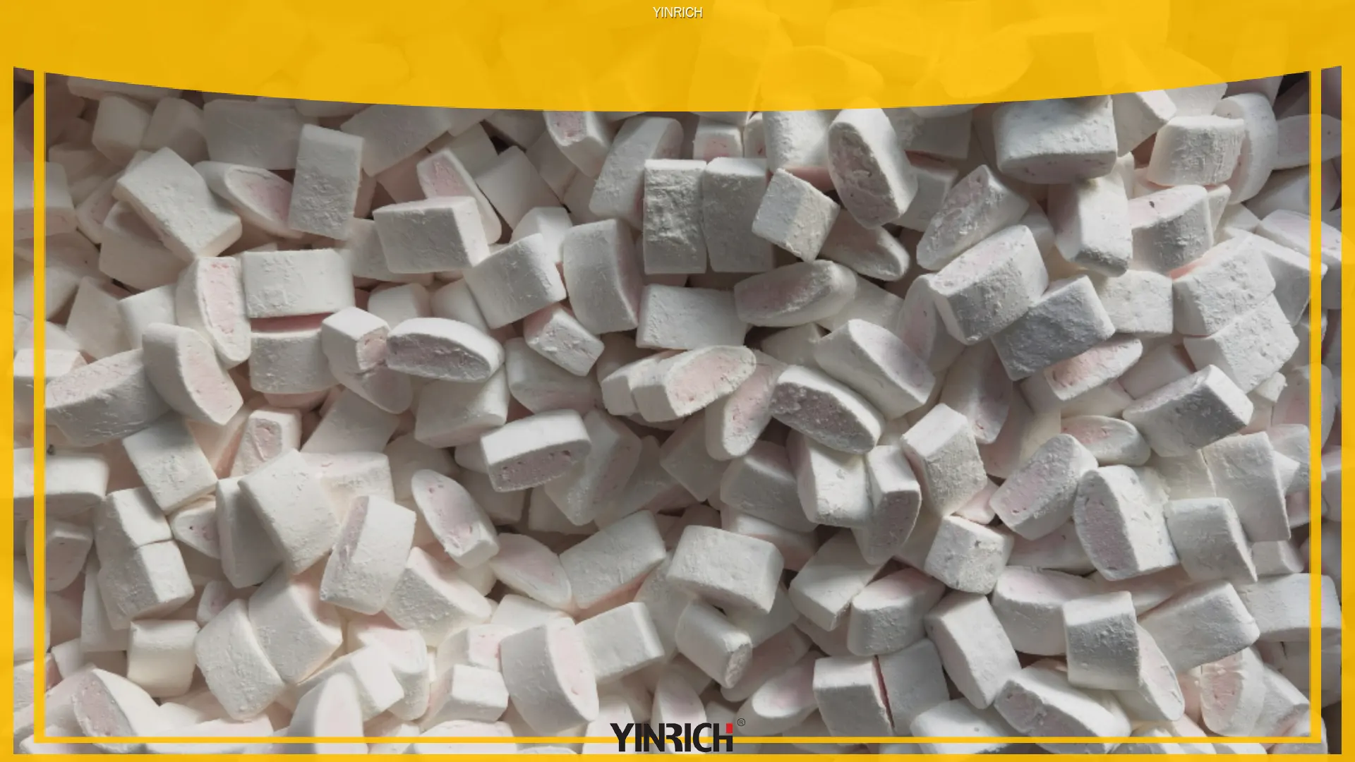 Փոքր տարողունակության մարշմելոու կոնֆետի արտադրության գիծ - Երկու գույնի շշերի ձևեր 1