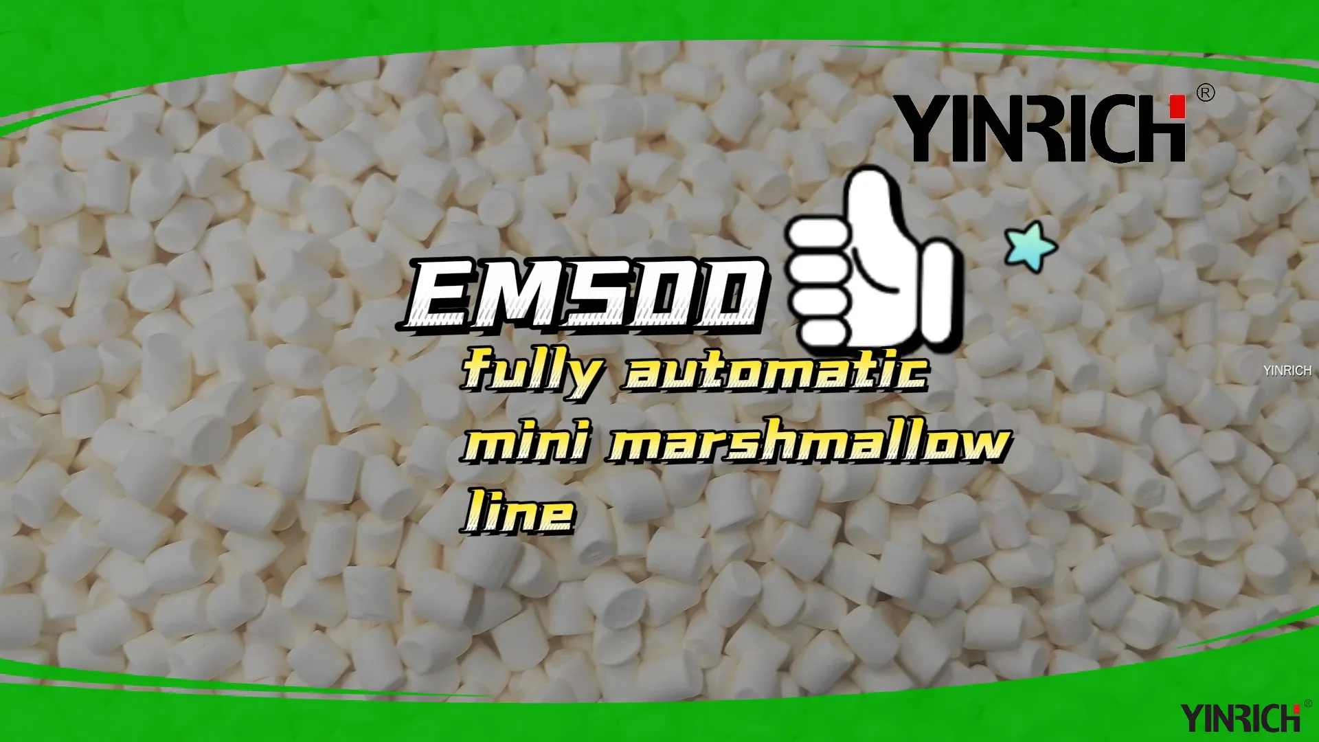 Högkapacitetsproduktionslinje för mini-marshmallows - 500 kg/h 1