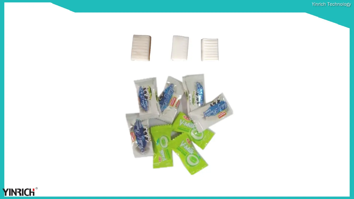 KD300 Garis Permen Kenyal kalayan Bungkus Tipe Potongan &amp; Bantal - Mesin Pembuat Permen Toffee 1